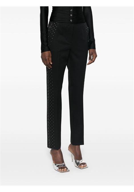 Black crystal-embellished trousers The Attico - women THE ATTICO | 250WCP00182WWW046TS100